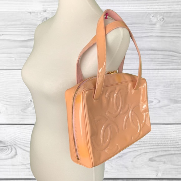 CHANEL Handbags - **SOLD**Authentic Patent Leather Chanel Tote